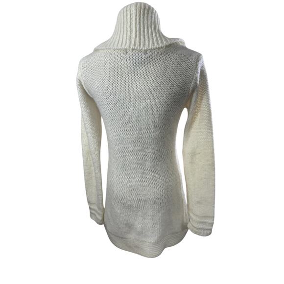 "SAY WHAT ? " Y2K Sweater 2 Large Buttons V Neck Large Collar SZ S Mean Girls - Picture 2 of 8